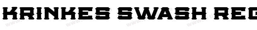 Krinkes Swash Regula字体转换